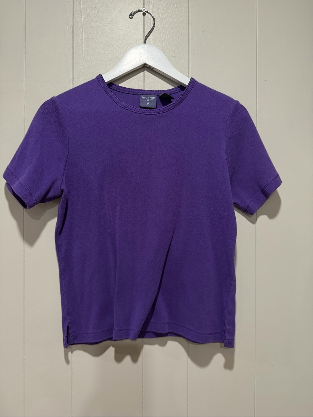 Mountain Lake Vibrant Purple Crewneck Tee